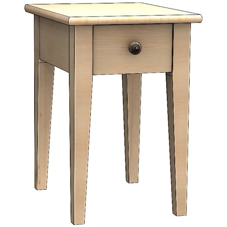 Transitional Small End Table with Drawer
