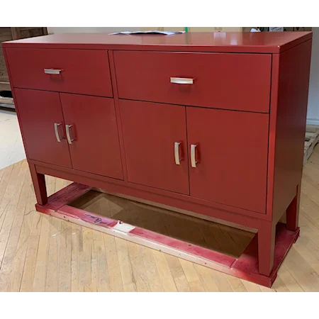 Transitional Double Door Dresser with 2-Storage Drawers