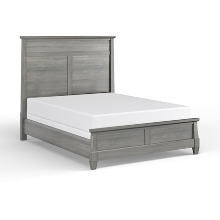 Contemporary King Panel Bed