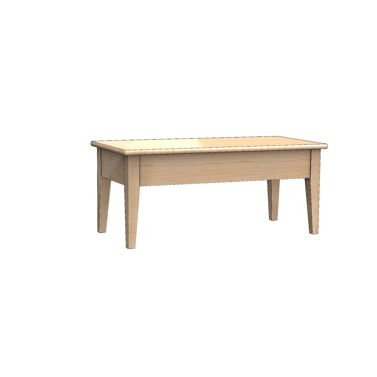 Durham Solid Accents 42 X 20" Cocktail Table