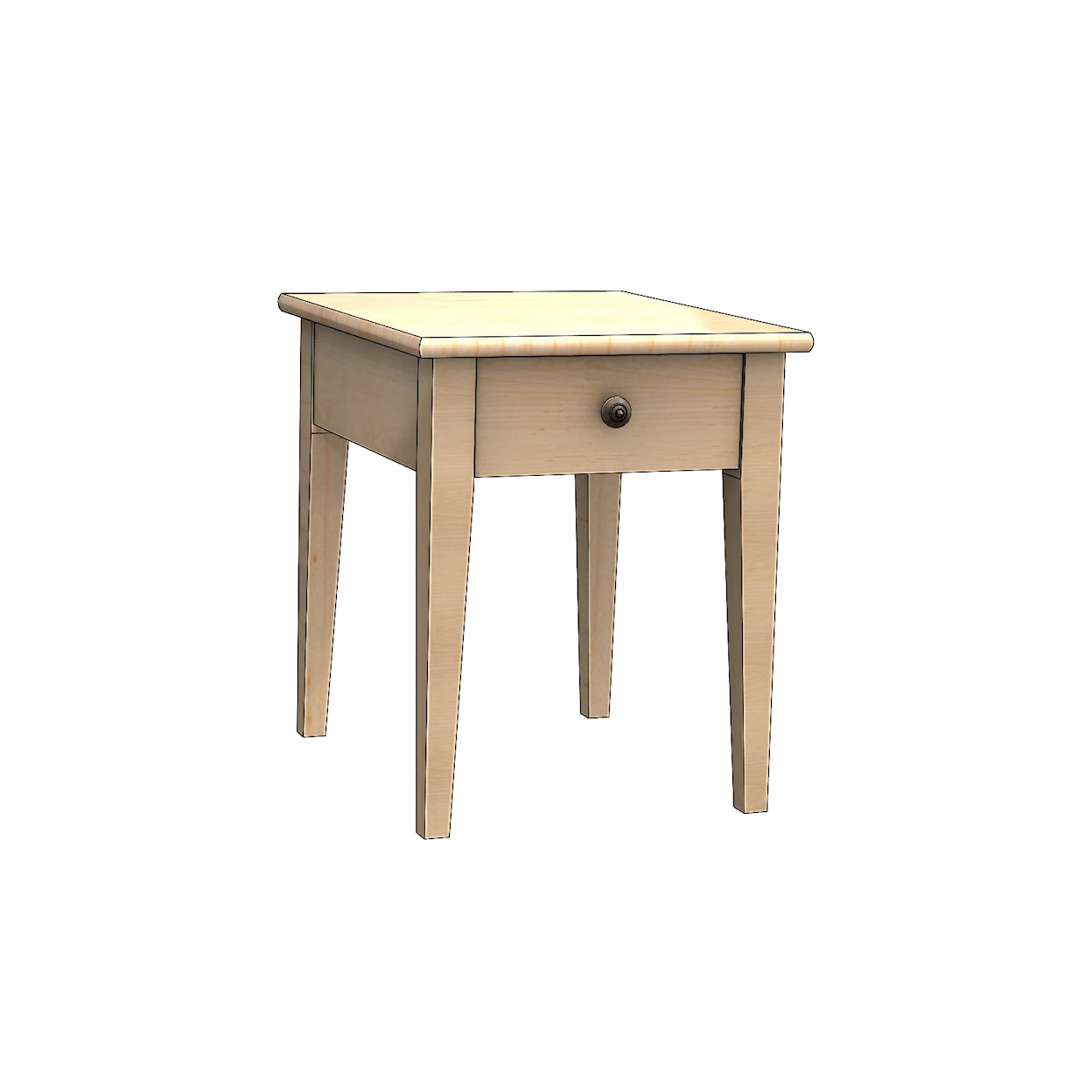 Durham Solid Accents 24 x 24" End Table w/Drawer