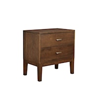 Contemporary Nightstand with Drawers