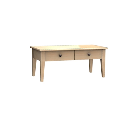 Durham Solid Accents 2-Drawers Cocktail Table