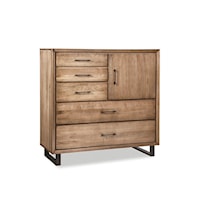 Transitional 5-Drawer Gentlemen's Chest with Soft-Close Drawers