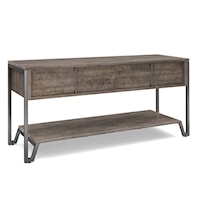 Contemporary Console Table with Lower Storage Shelf
