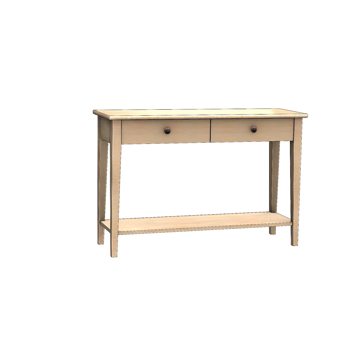 Durham Solid Accents Sofa Table w/Drawer & Shelf