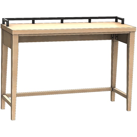 Console Table w/Metal Rail