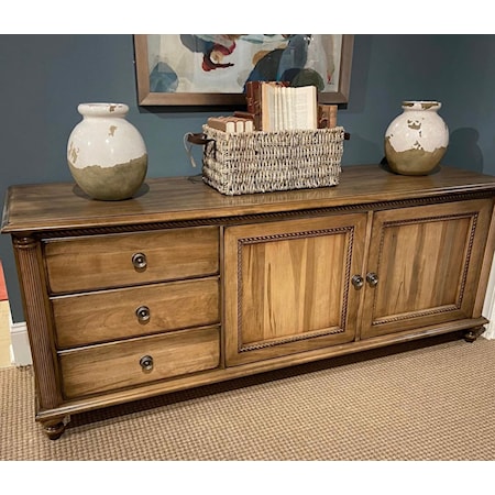 Traditional Credenza with Soft-Close Drawers