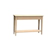 Durham Solid Accents Sofa Table with Shelf