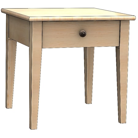 24&quot; Square End Table w/Drawer