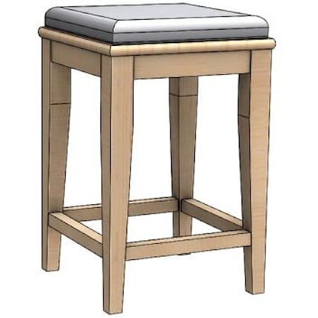 Stool w/Upholstered Seat