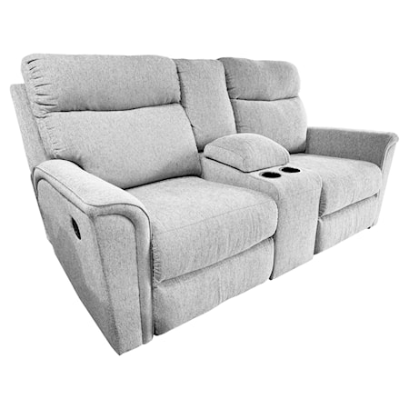 Double Reclining Loveseat with Console