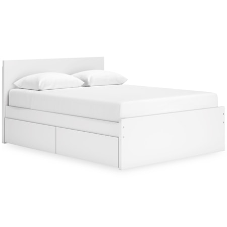 Queen Panel Storage Bed