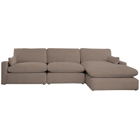 3-Piece Sectional Sofa Chaise