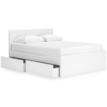 Queen Panel Storage Bed