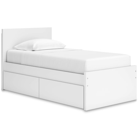 Twin Panel Storage Bed