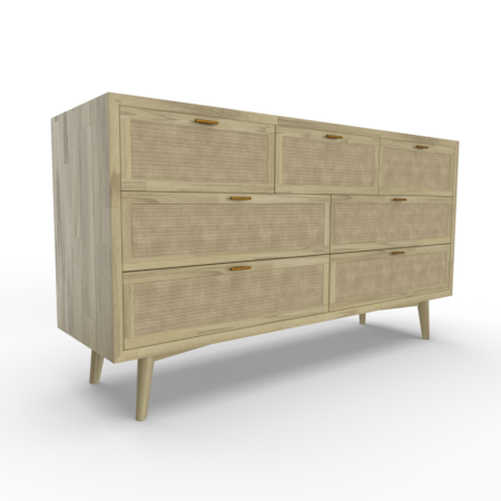 7 Drawer Double Dresser