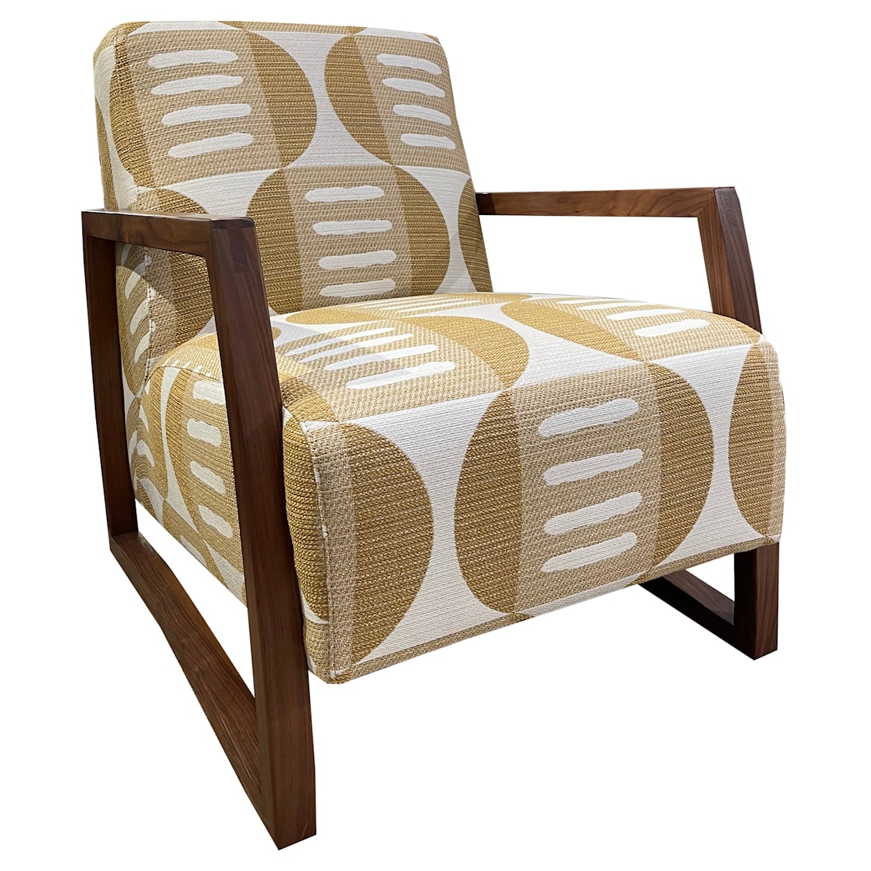 Jonathan Louis Mansfield Wood Accent Chair 