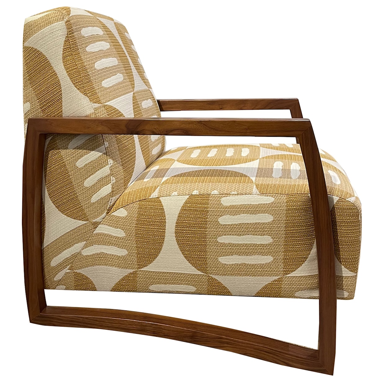 Jonathan Louis Mansfield Wood Accent Chair 