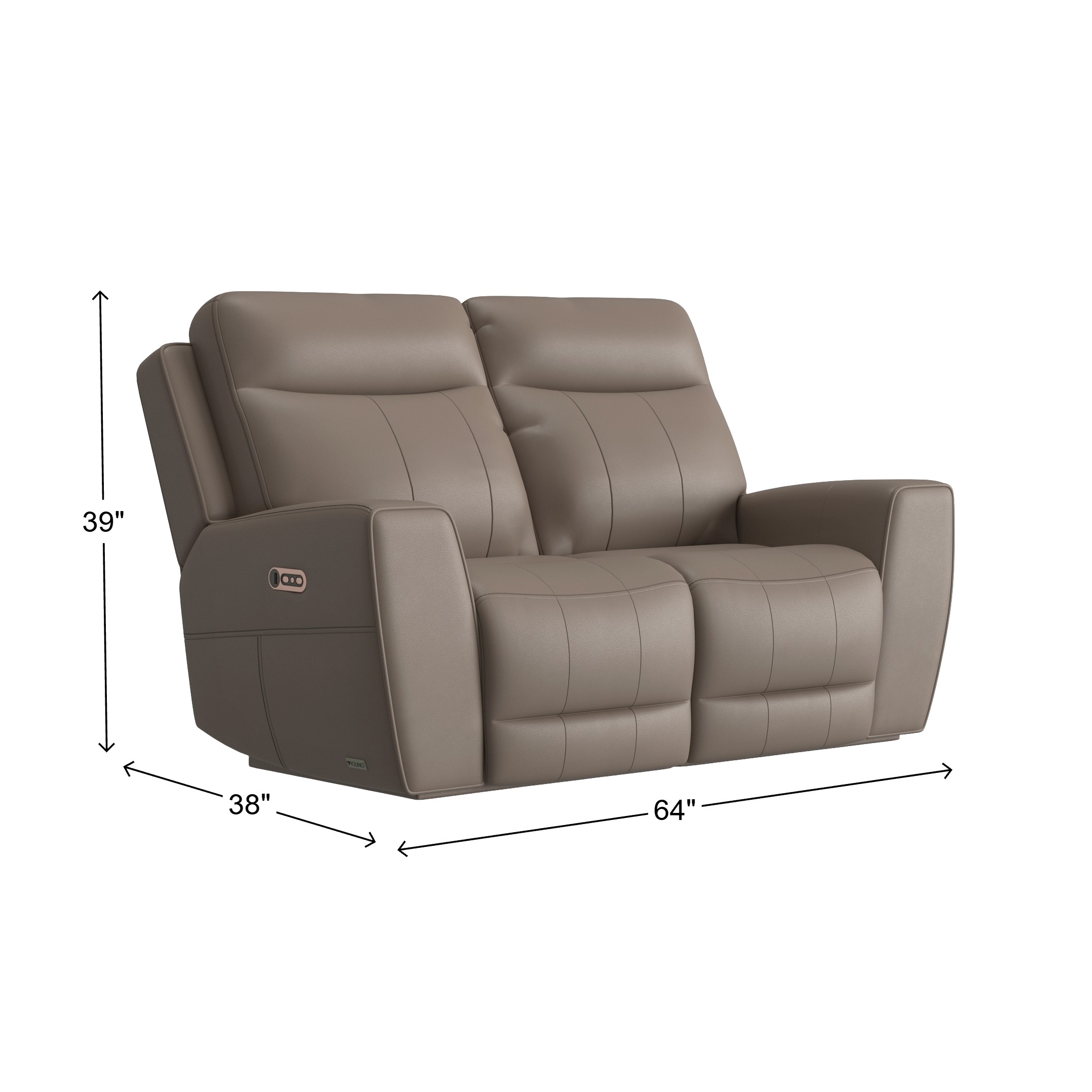 Violino Leonardo 31662EM-3PC-S-PKG Power Sofa | HomeWorld