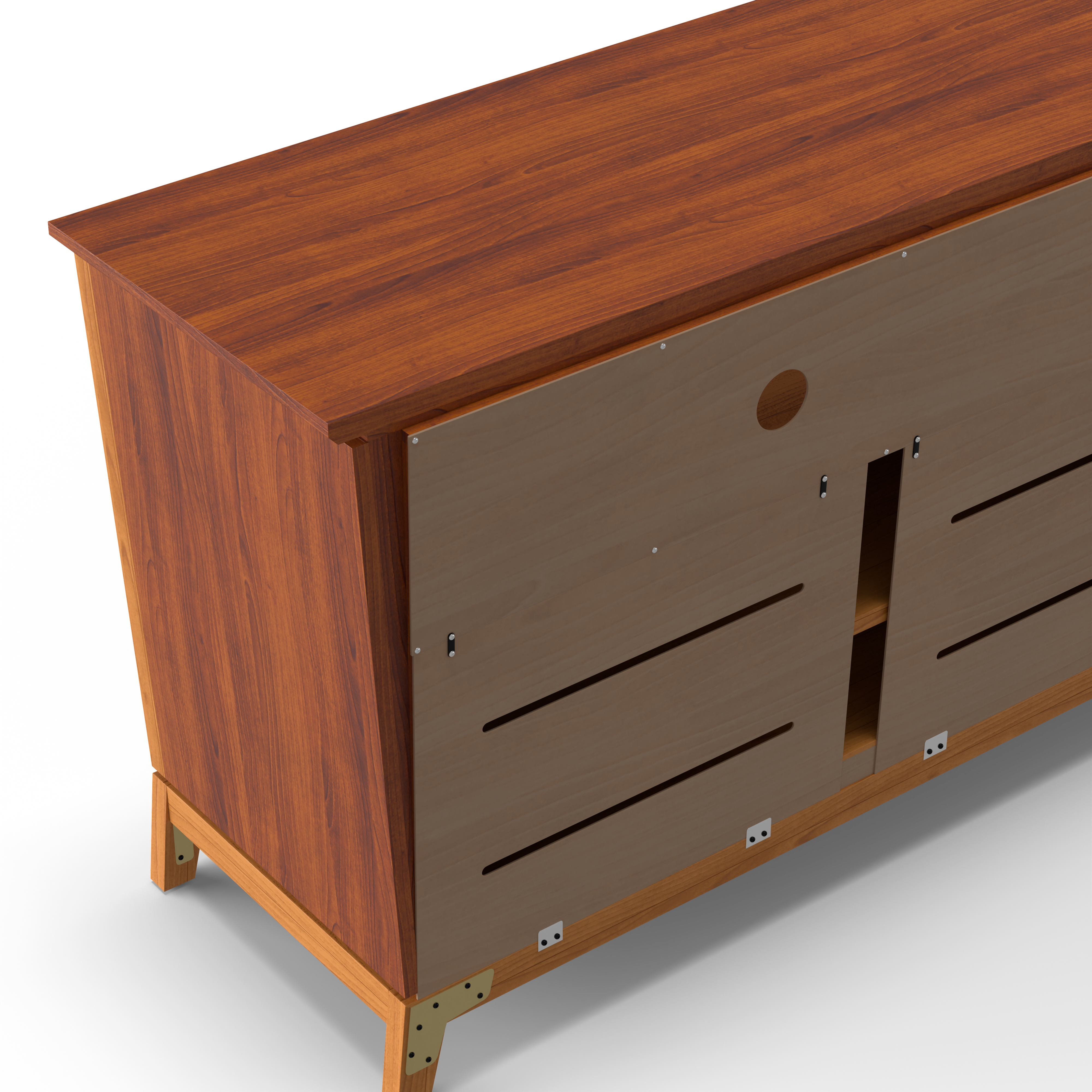 Whittier Wood Addison TV Console - Thumbnail 3