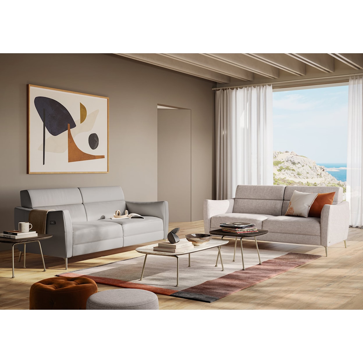 Natuzzi Editions Greg Power Sofa