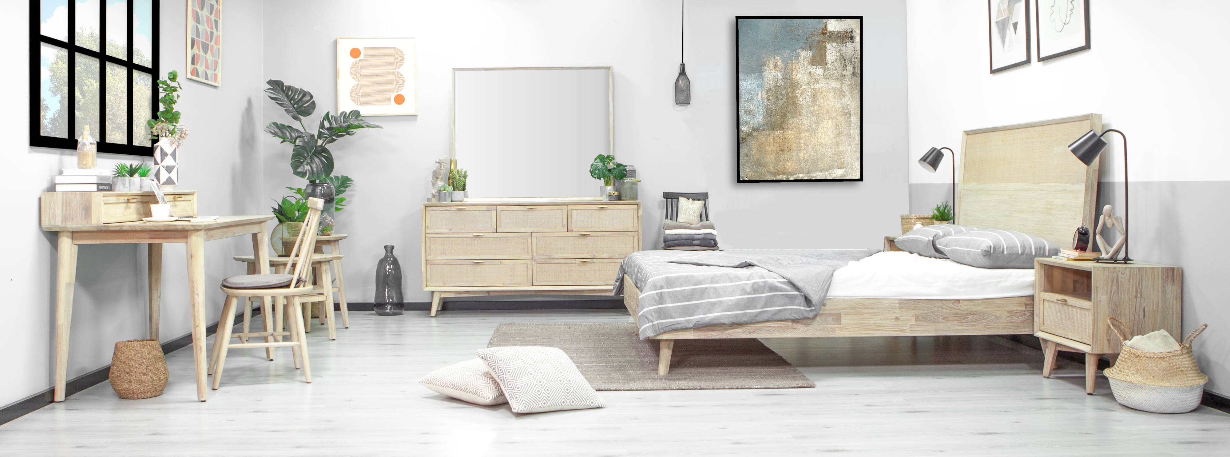 Design Evolution Andes ANDES-B02-NAT Nightstand | HomeWorld Furniture ...