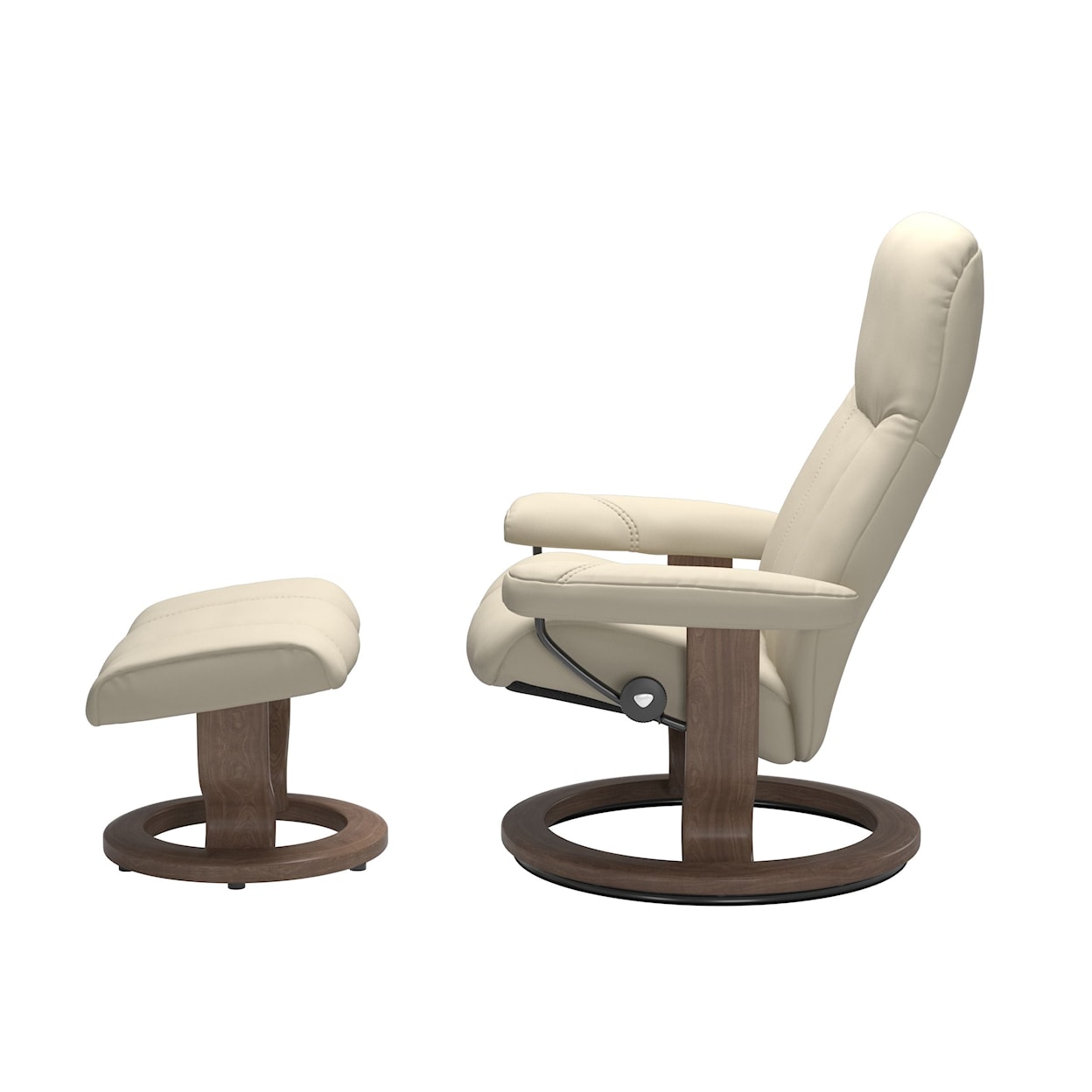 Ekornes Consul Medium Chair and Ottoman