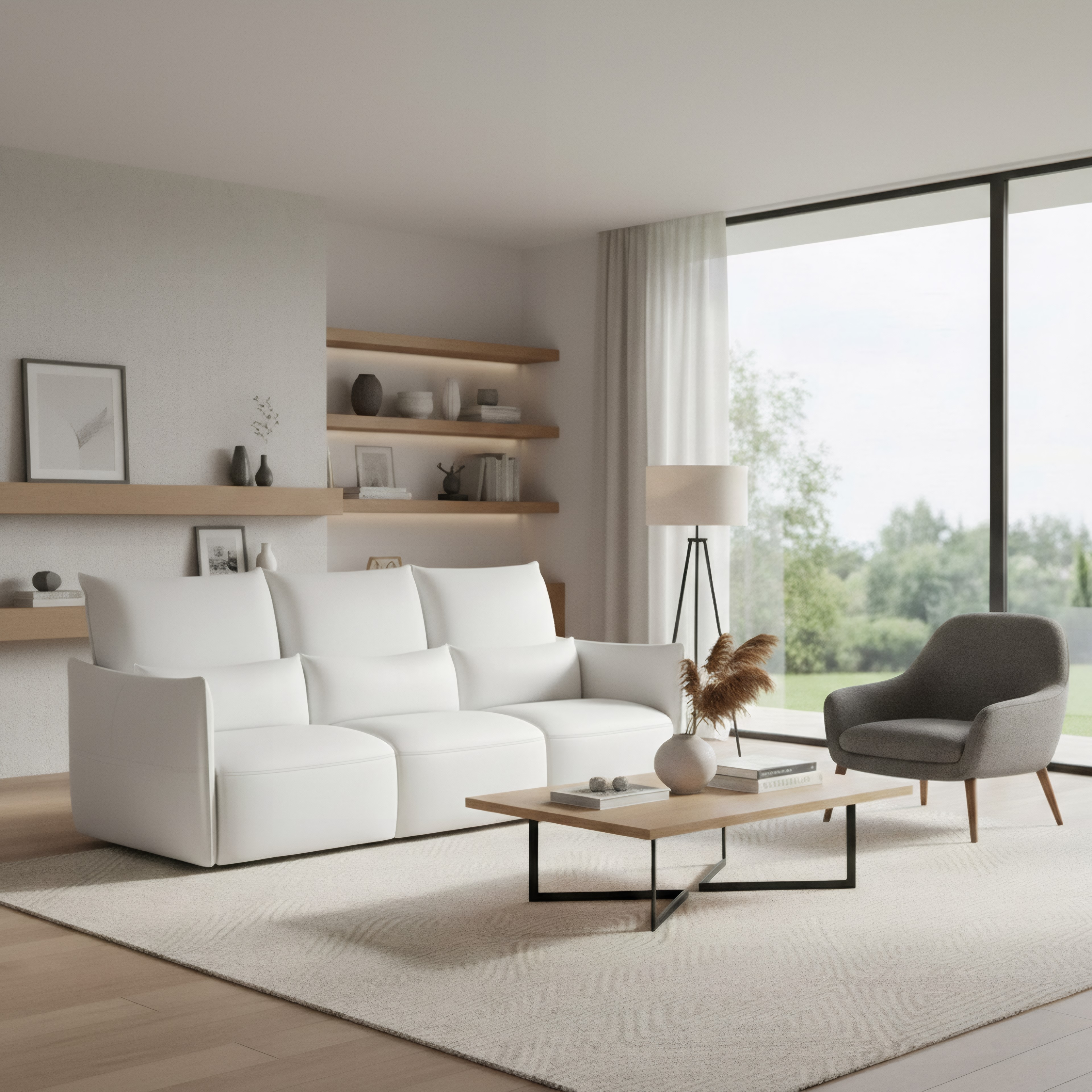 Natuzzi Italia Wellbe 3273-N00/001/N02-PKG Power Sofa | HomeWorld