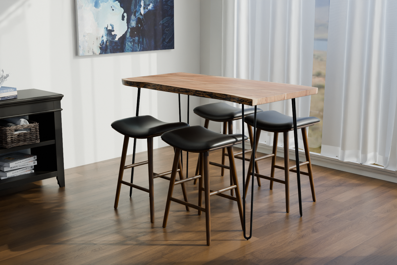 Four Hands Union Saddle Counter Stool - Thumbnail 2