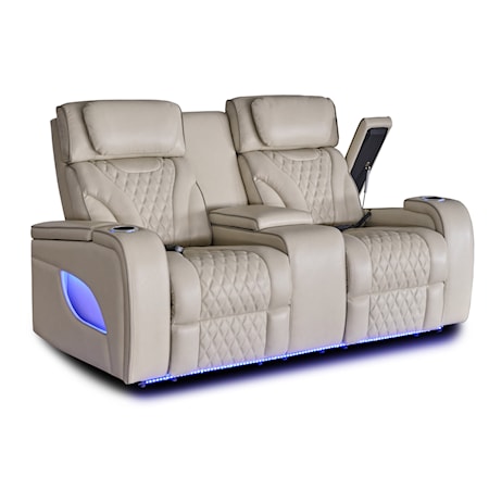 Power Loveseat with Console