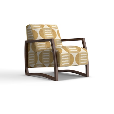 Wood Accent Chair 