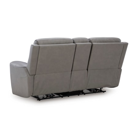 Power Reclining Loveseat with Console