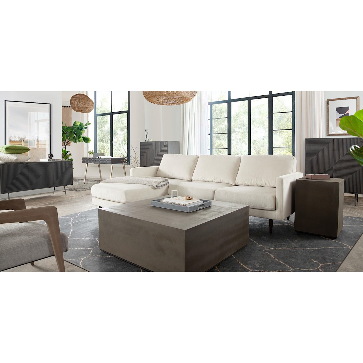 Diamond Sofa Kelsey Reversible Chaise Sectional