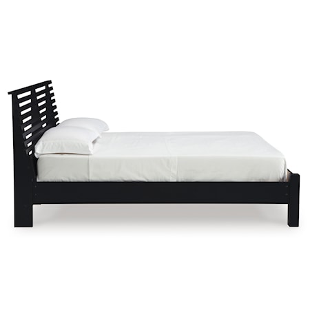 Queen Slat Panel Bed