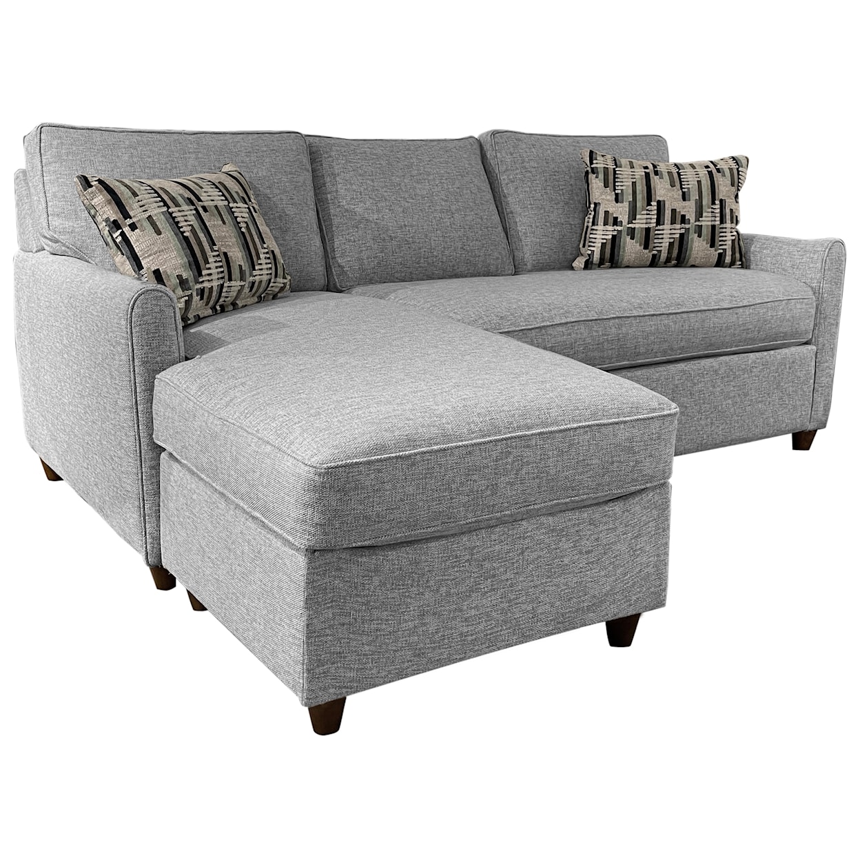 Jonathan Louis Emory Sofa with Chaise and Storage Ottoman