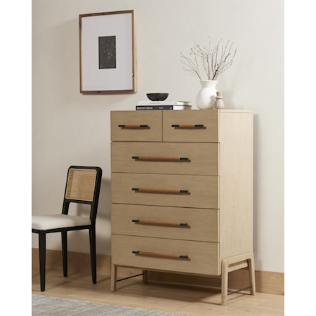 6 Drawer Tall Dresser