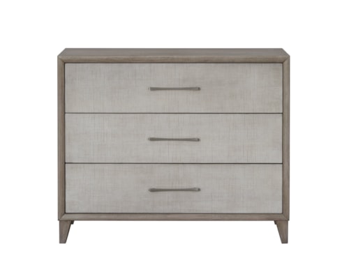 Coastal Three Drawer Nightstand