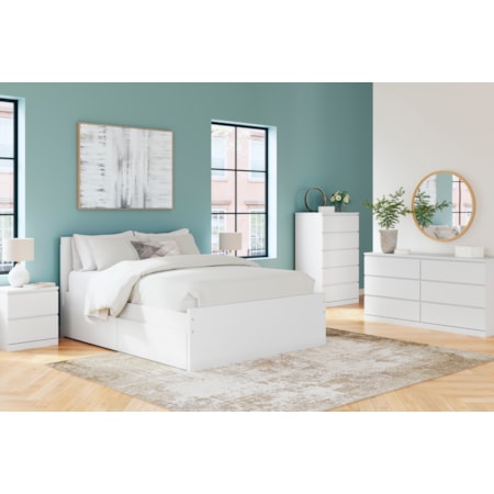 Queen Platform Bed with Storage