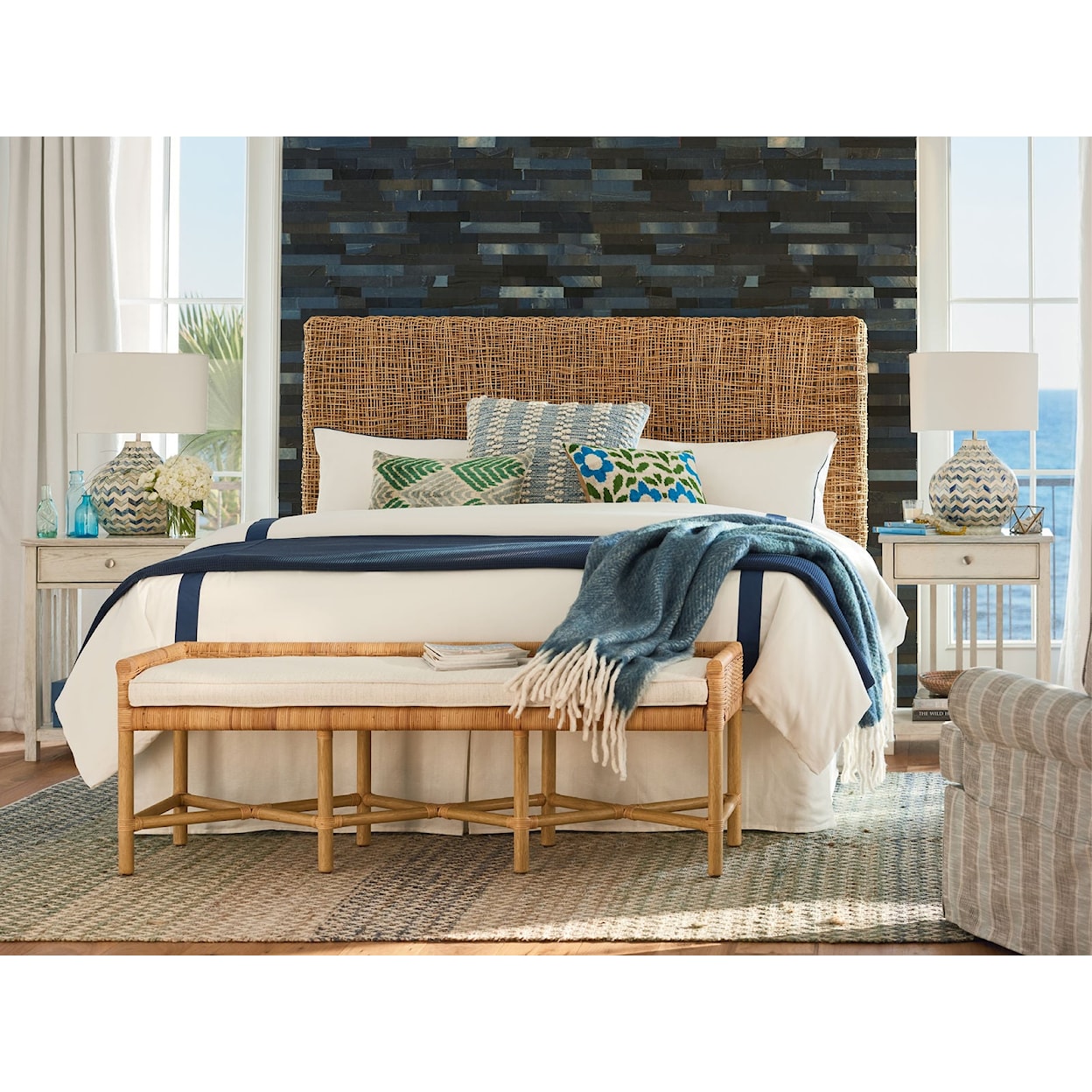 Universal Escape-Coastal Living Home Collection Bench