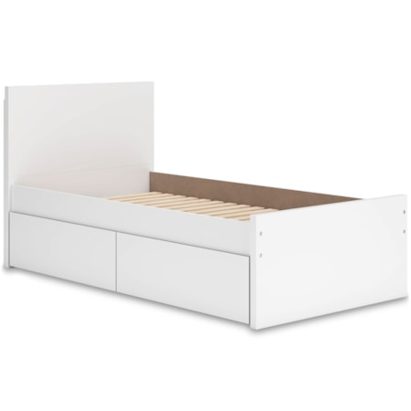 Twin Panel Storage Bed