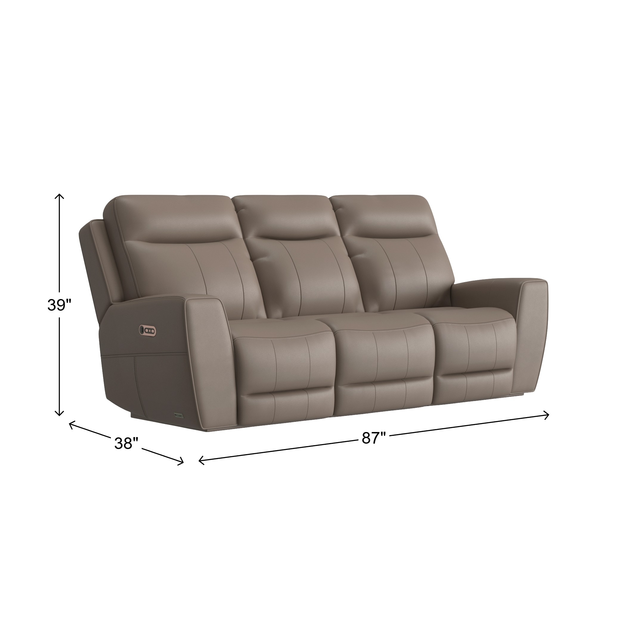 Violino Leonardo 31662EM-3PC-S-PKG Power Sofa | HomeWorld