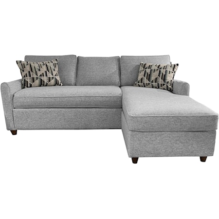 Queen Sleeper Sectional with Storage Ottoman