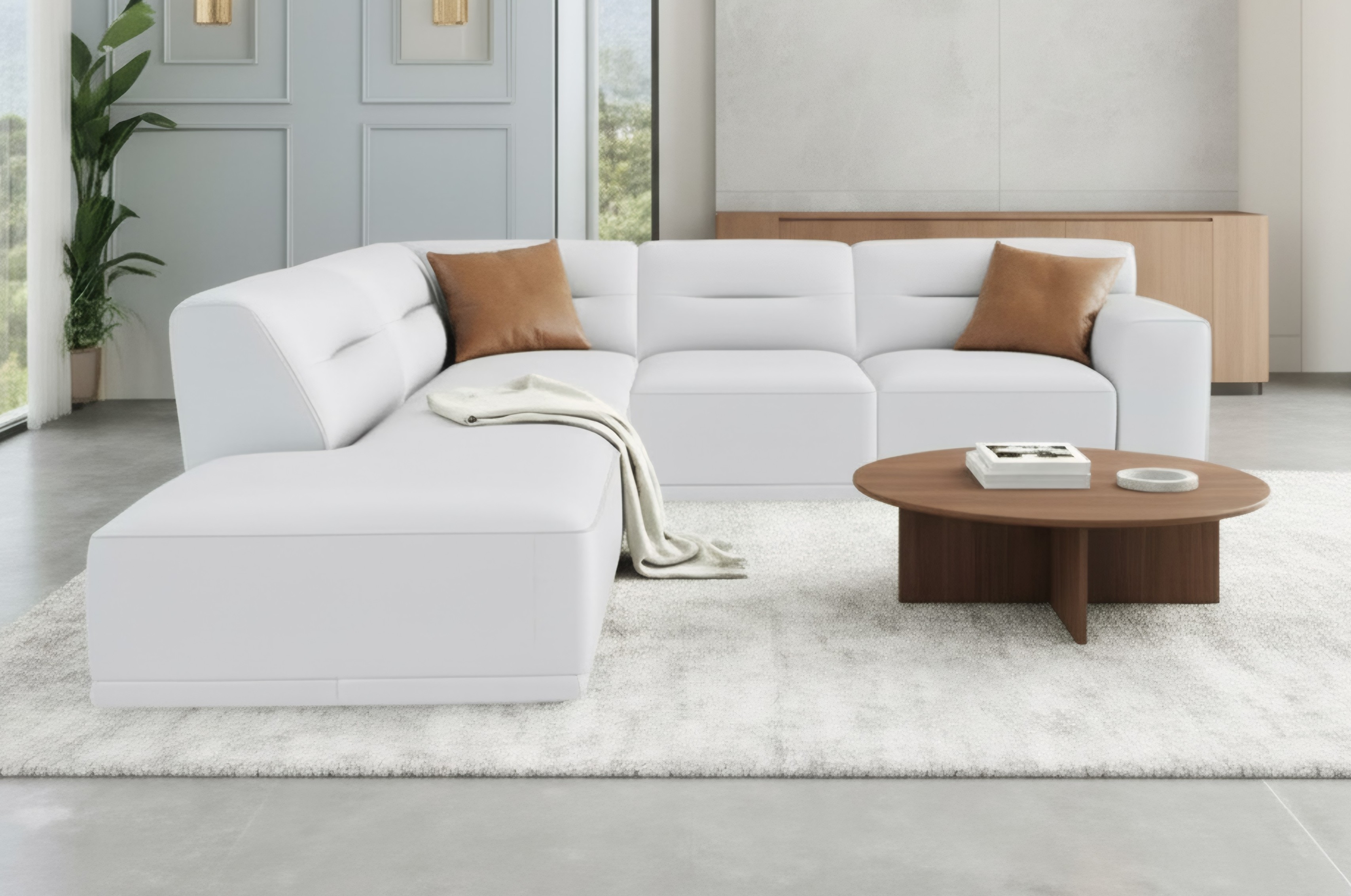 Natuzzi Italia Dorian S904-QT-4PC 4 Piece Sectional | HomeWorld