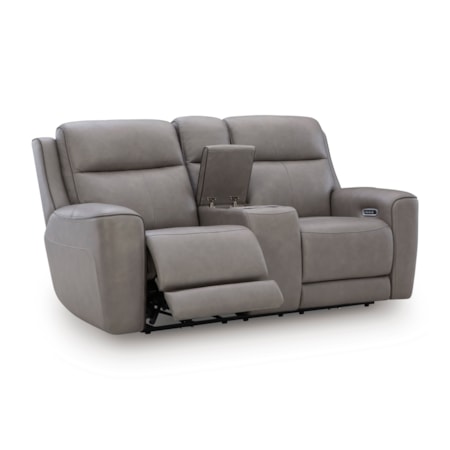 Power Reclining Loveseat with Console