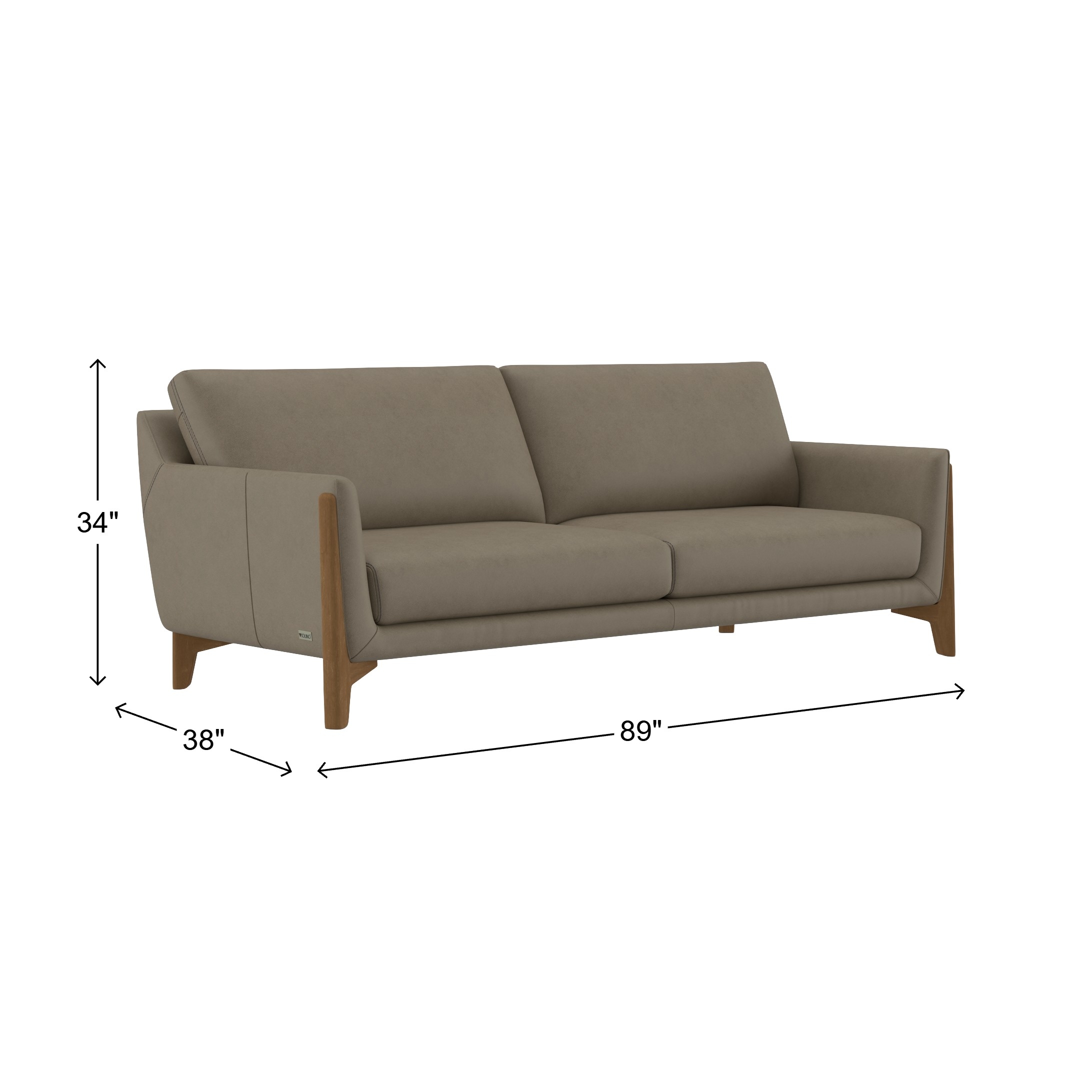 Violino Cora 33624CT-3P2C-MUSHROM Sofa | HomeWorld | Uph