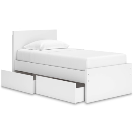 Twin Panel Storage Bed