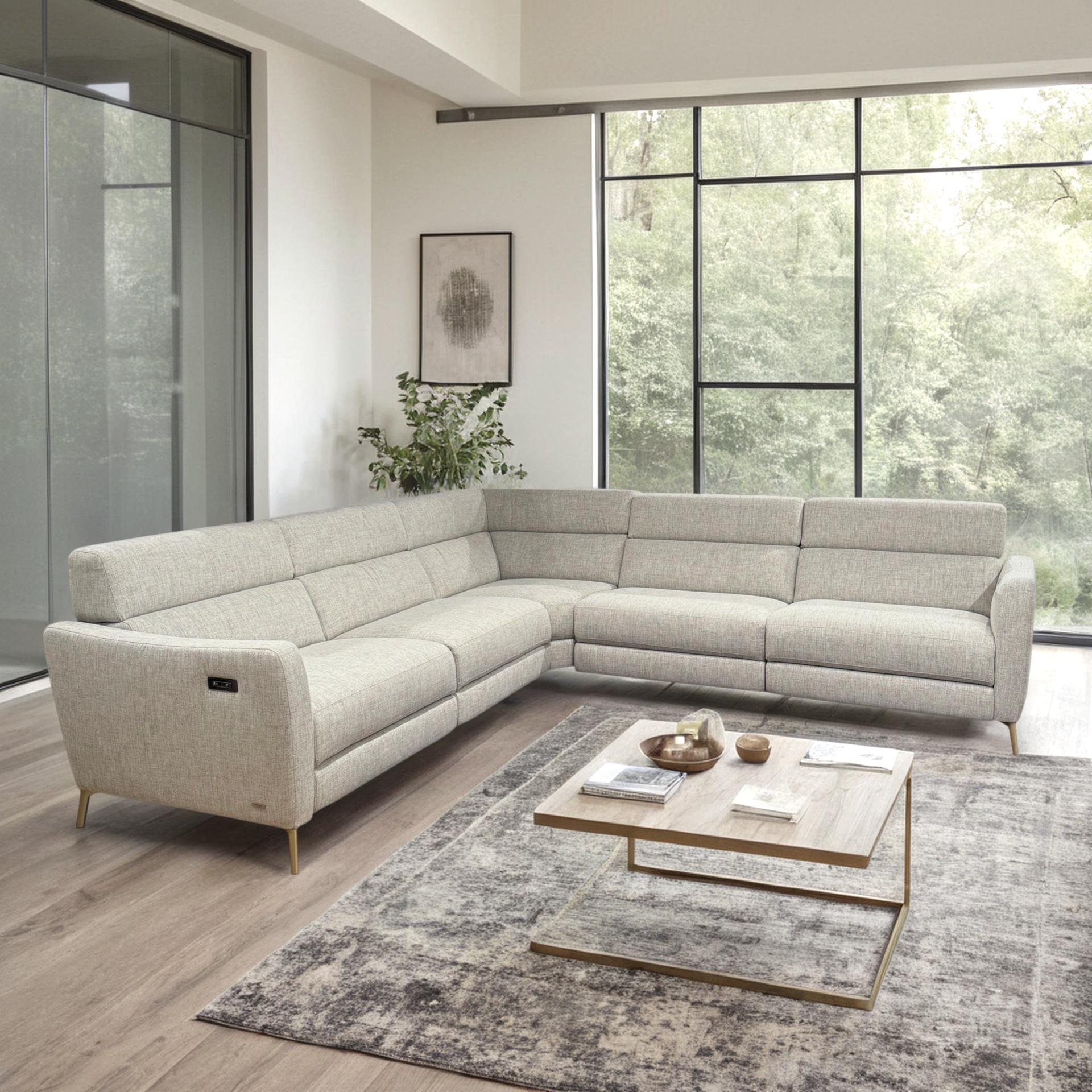 Natuzzi Editions Greg C200-5PCSECTNL-68 5 Piece Sectional