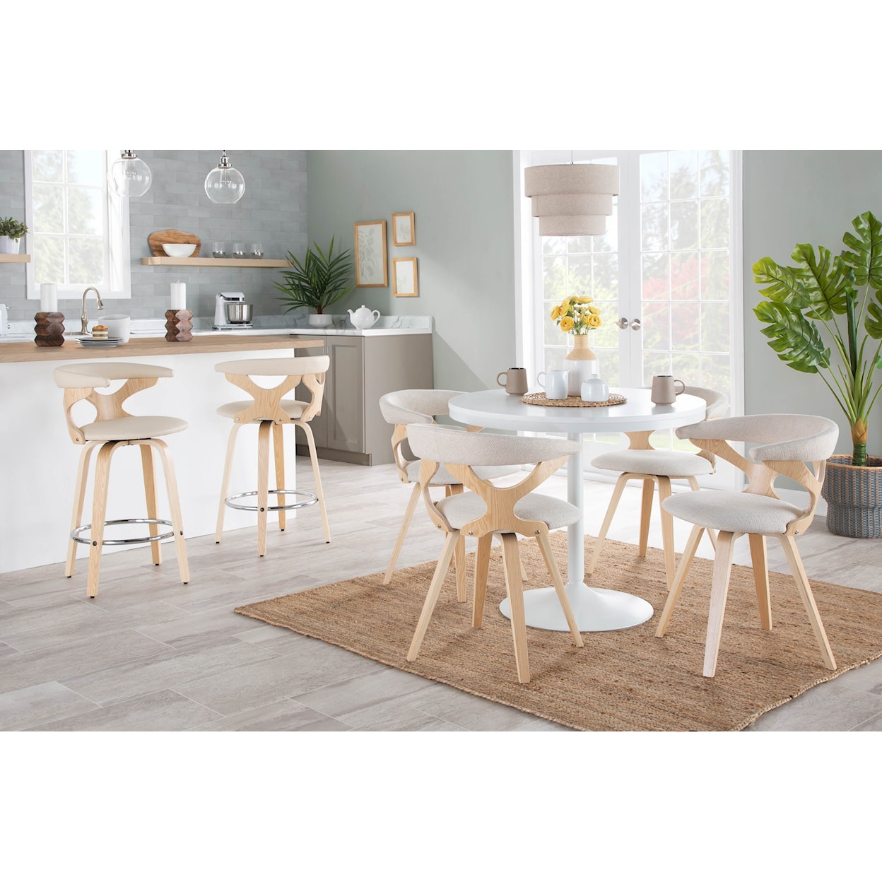 LumiSource Gardenia Counter Stool