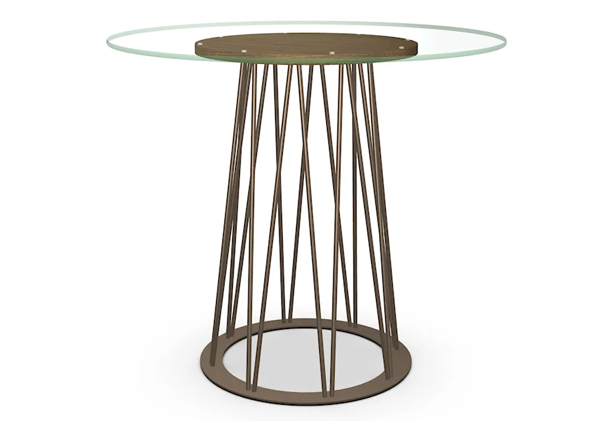Calypso Counter Table with Glass Top by Amisco at HomeWorld Furniture